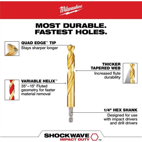 Main product image of 8 Piece Impact Step and Drill Bit Set, 48-89-9252