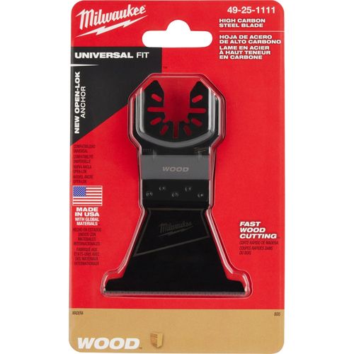 Main product image of 2-1/2" High Carbon Steel Wood Universal Fit Oscillating Multi-Tool Blade (1 Piece), 49-25-1111
