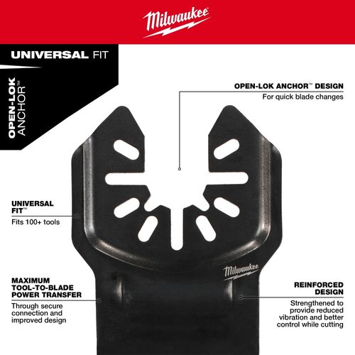 Main product image of 2-1/2" High Carbon Steel Precision Tooth Hardwood Oscillating Multi-Tool Blade (Pack of 3)