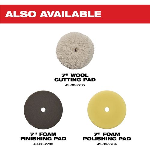 Main product image of 7" Yellow Foam Polishing Pad, 49-36-2784
