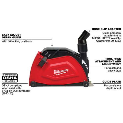 Main product image of 7" / 9" Large Angle Grinder Cutting Shroud, 49-40-6120