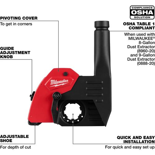 Main product image of 6" Tuckpointing Dust Shroud, 49-40-6215