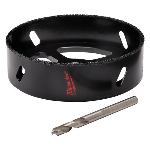 Main product image of 6-5/8" Recessed Light Carbide Grit Hole Saw with Pilot Bit, 49-56-0310