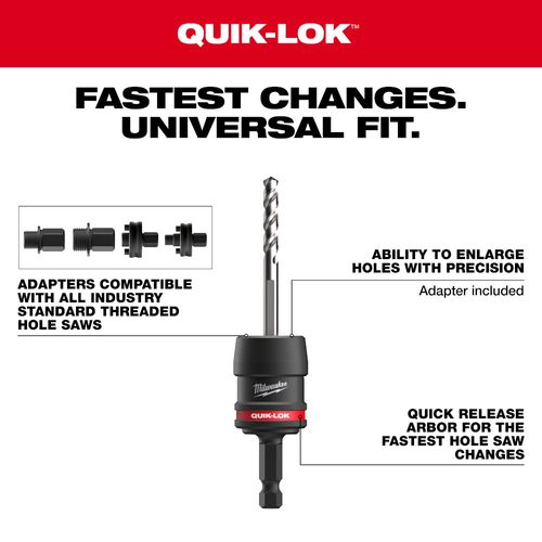 Main product image of 5 Piece 3/8" QUIK LOK Arbor Set