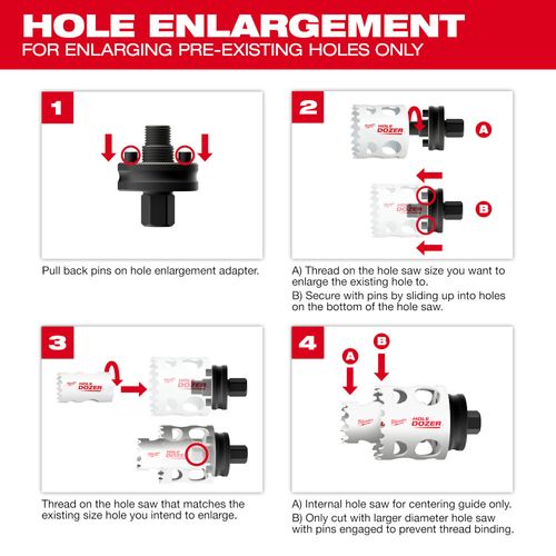 Main product image of Hole Enlargement Thread Adapter for QUIK-LOK Arbors