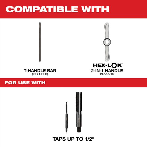Main product image of Hex-LOK 2-in-1 Tap and Die Threading Handle, 49-57-5003