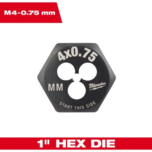 Main product image of M4-0.70 mm 1" Hex Threading Die, 49-57-5319