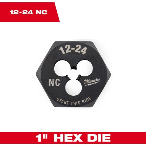Main product image of 12-24 NC 1" Hex Threading Die, 49-57-5330