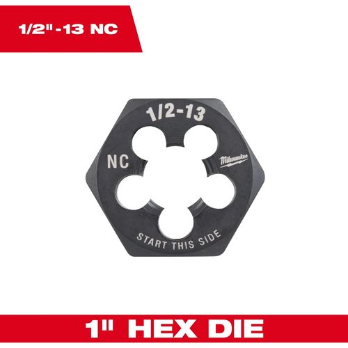 Main product image of 1/2" -13 NC 1" Hex Threading Die, 49-57-5360