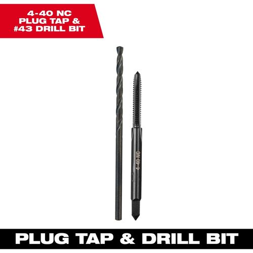 Main product image of 4-40 NC Straight Flute Plug Tap & #43 Drill Bit, 49-57-5508
