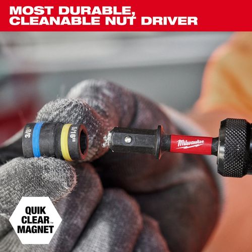 Main product image of SHOCKWAVE Impact Duty 5/16" and 3/8" x 2-1/2" QUIK-CLEAR 2-in-1 Magnetic Nut Driver, 49-66-4543