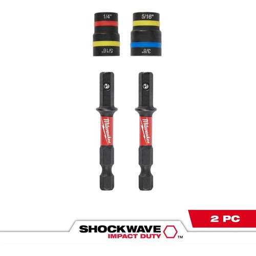 Main product image of 2 Piece SHOCKWAVE Impact Duty QUIK-CLEAR 2-in-1 Magnetic Nut Driver Set, 49-66-4565