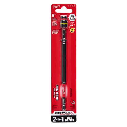 Main product image of 1/4" and 5/16" x 6" SHOCKWAVE Impact Duty QUIK-CLEAR 2-in-1 Magnetic Nut Driver