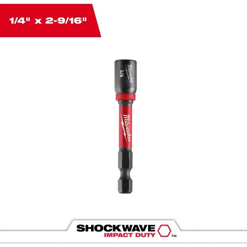 Main product image of SHOCKWAVE Impact Duty 1/4" x 2-9/16" Magnetic Nut Driver (Pack of 250), 49-66-4832