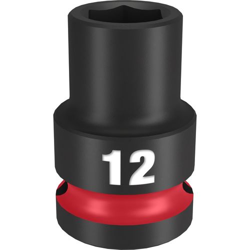 Main product image of SHOCKWAVE Impact Duty 1/2" Drive 12MM Standard 6 Point Socket, 49-66-6244