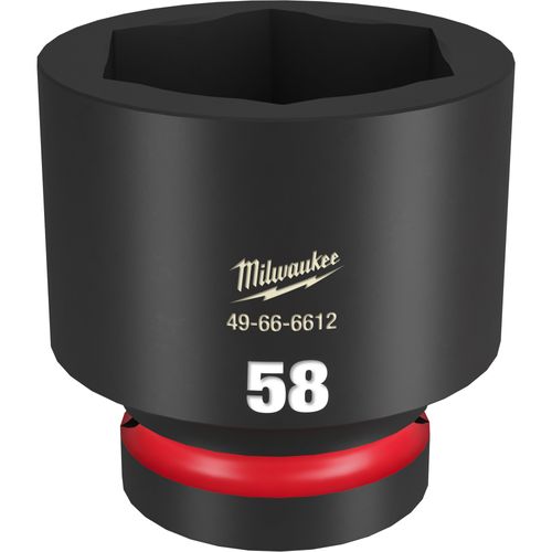 Main product image of SHOCKWAVE Impact Duty 1" Drive 58MM Standard 6 Point Socket, 49-66-6612