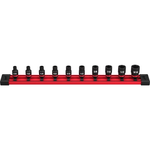Main product image of 10 Piece SHOCKWAVE Impact Duty SAE Standard 6 Point Socket Set, 49-66-7000