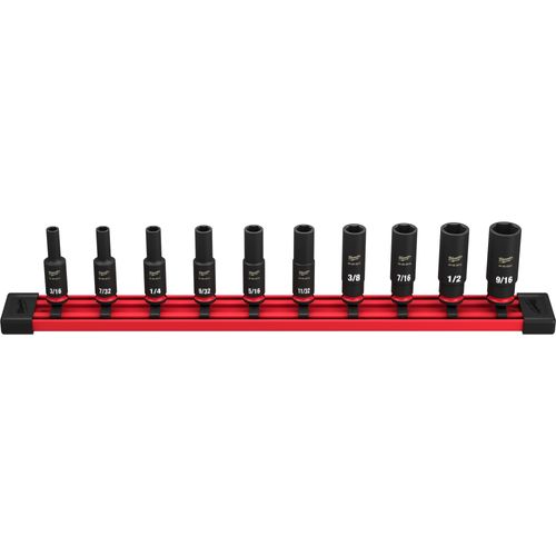Main product image of 10 Piece SHOCKWAVE Impact Duty SAE Deep 6 Point Socket Set, 49-66-7001