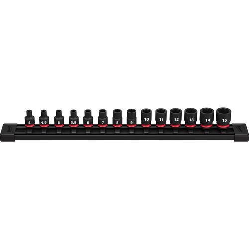 Main product image of 14 Piece SHOCKWAVE Impact Duty Metric Standard 6 Point Socket Set, 49-66-7002