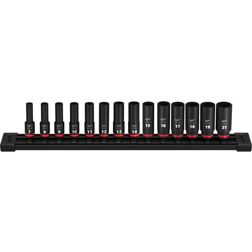 Main product image of 14 Piece SHOCKWAVE Impact Duty 3/8" Drive Metric Deep 6 Point Socket Set, 49-66-7008