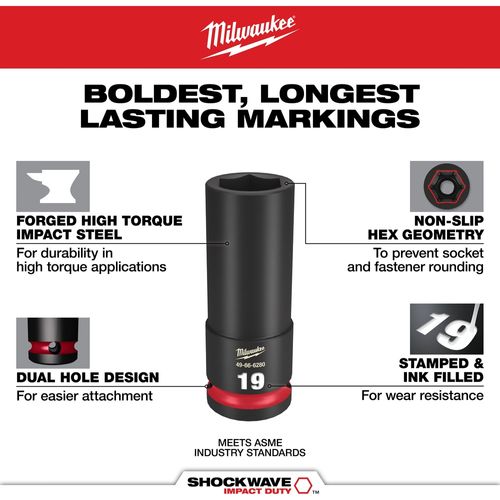 Main product image of 3 Piece SHOCKWAVE Impact Duty 1/2" Drive Metric Deep 6 Point Socket Set, 49-66-7025