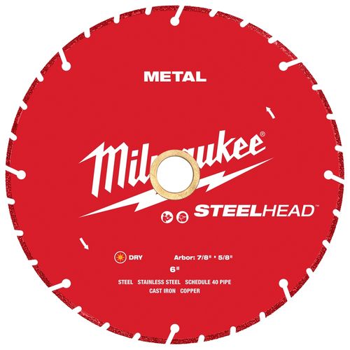 Main product image of 6" STEELHEAD Metal Cutting Diamond Blade, 49-93-7815