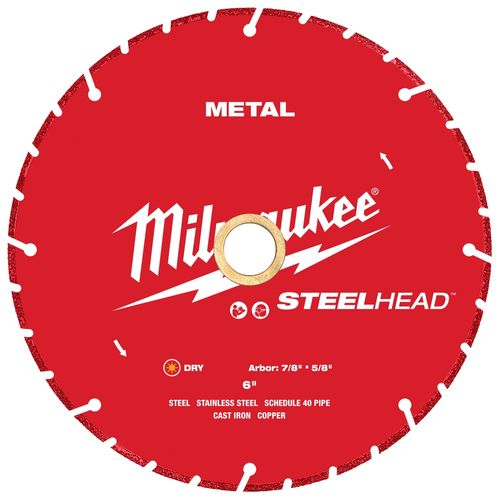 Main product image of 6" STEELHEAD Metal Cutting Diamond Blade, 49-93-7815