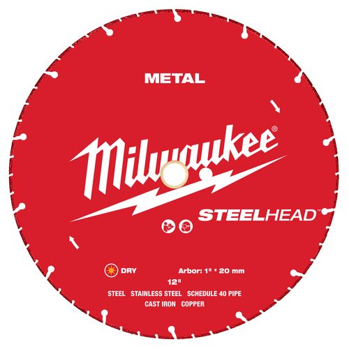 Main product image of 12" STEELHEAD Metal Cutting Diamond Blade, 49-93-7835