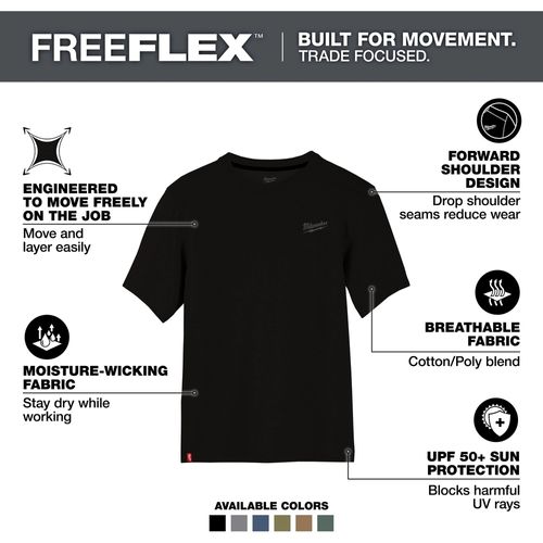 Main product image of FREEFLEX Hybrid Work Tee - Short Sleeve (Medium) 603B-M
