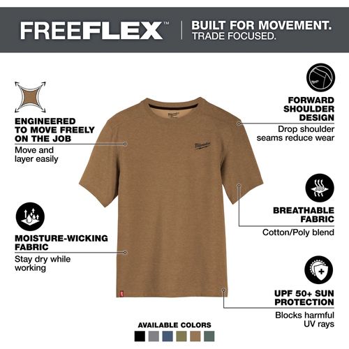 Main product image of FREEFLEX Hybrid Work Tee - Short Sleeve (Small) 603N-S