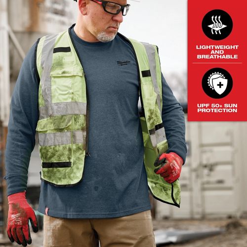Main product image of FREEFLEX Hybrid Work Tee - Long Sleeve (Small) 604BL-S