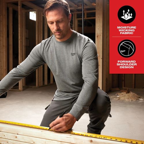 Main product image of FREEFLEX Hybrid Work Tee - Long Sleeve (2XL) 604GN-2X