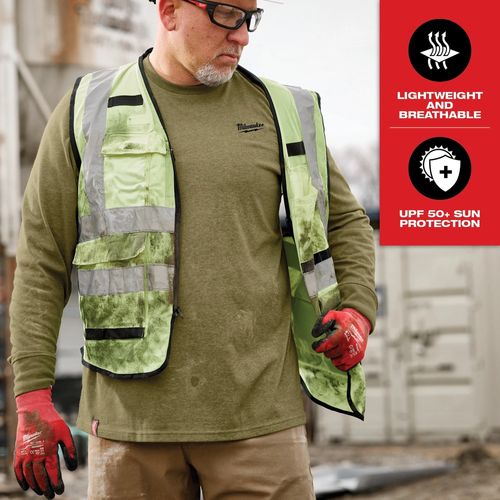 Main product image of FREEFLEX Hybrid Work Tee - Long Sleeve (2XL) 604GN-2X