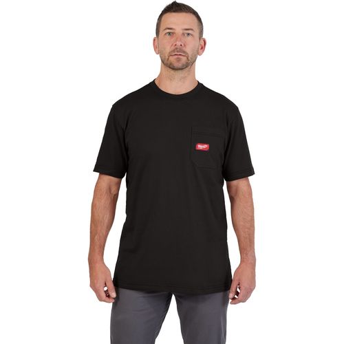 Main product image of GRIDIRON Pocket T-Shirt - Short Sleeve Black (2XL) 605B-2X