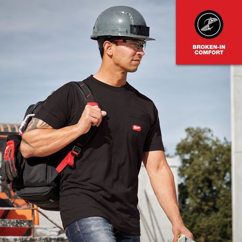 Main product image of GRIDIRON Pocket T-Shirt - Short Sleeve Black (3XL) 605B-3X
