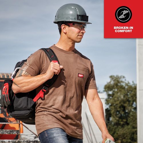 Main product image of GRIDIRON Pocket T-Shirt - Short Sleeve Brown (2XL) 605BR-2X