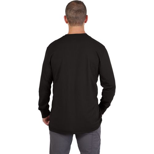 Main product image of GRIDIRON Pocket T-Shirt - Long Sleeve Black (2XL) 606B-2X