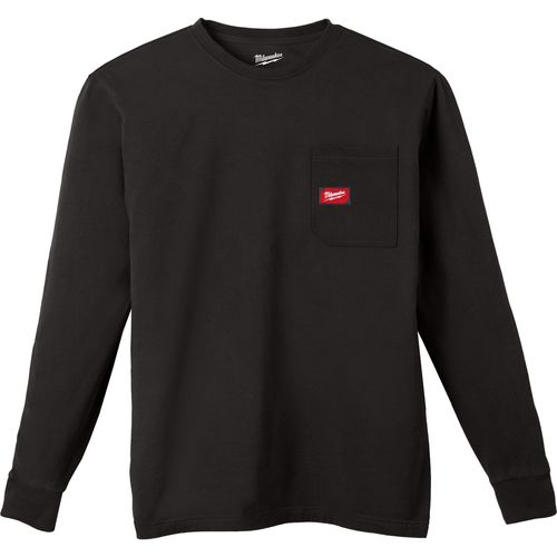 Main product image of GRIDIRON Pocket T-Shirt - Long Sleeve Black (Medium) 606B-M