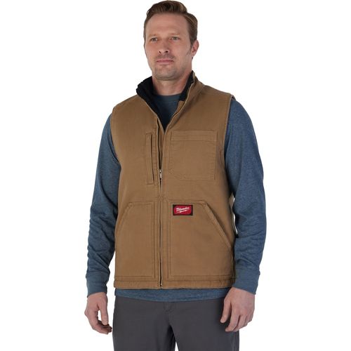 Main product image of GRIDIRON Sherpa-Lined Vest - Brown (2XL) 801BR-2X