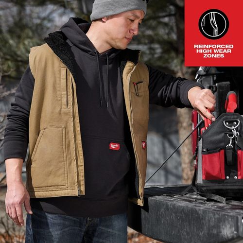 Main product image of GRIDIRON Sherpa-Lined Vest - Brown (3XL) 801BR-3X