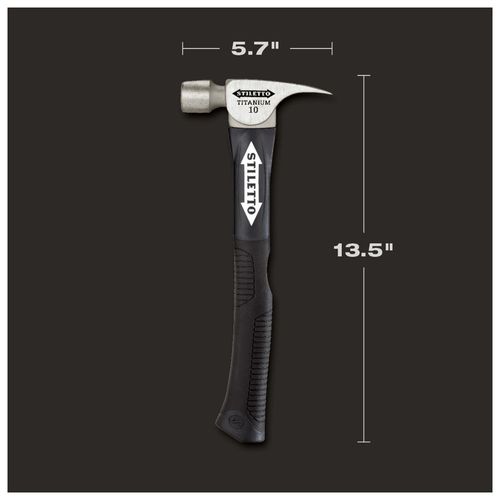 Main product image of STILETTO 10oz Smooth/Curved Fiberglass Hammer, FH10C-F