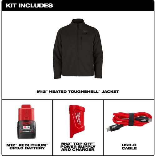 Main product image of M12 Heated TOUGHSHELL Work Jacket, M100B-21S