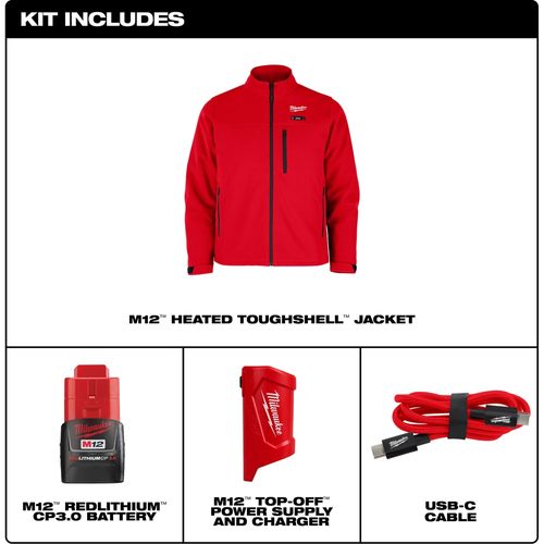 Main product image of M12 Heated TOUGHSHELL Work Jacket, M100R-212X