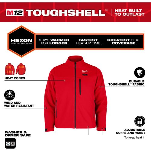 Main product image of M12 Heated TOUGHSHELL Work Jacket, M100R-21L