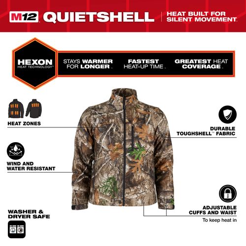 Main product image of M12 Camo Heated QUIETSHELL Jacket (Large), M101C-21L