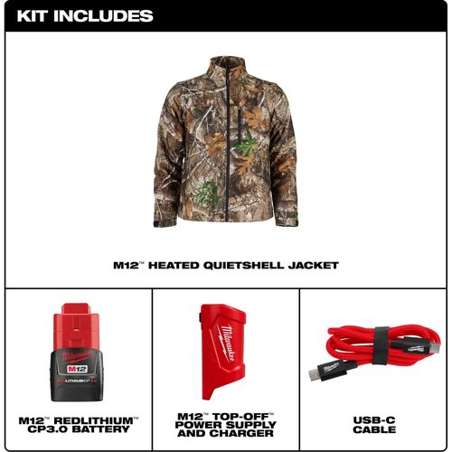 Main product image of M12 Heated QUIETSHELL Jacket (Medium) M101C-21M