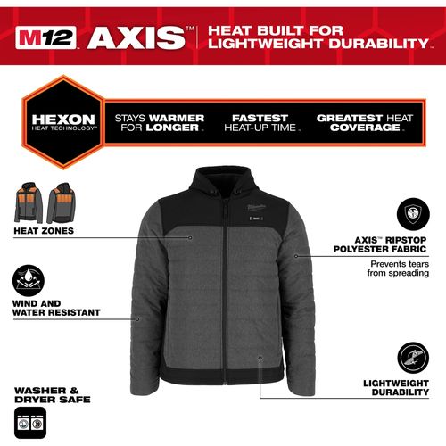 Main product image of M12 Heated AXIS Quilted Jacket, M102G-21S