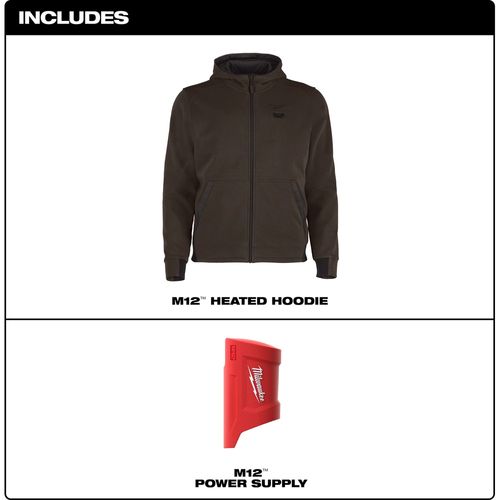 Main product image of M12 Heated Full-Zip Hoodie (Small) M200N-20S