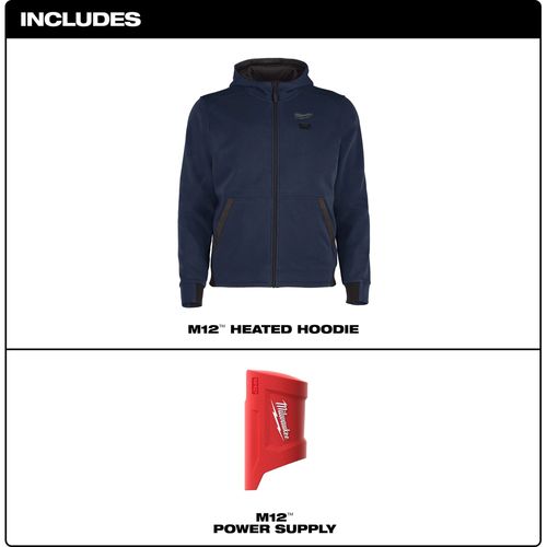 Main product image of M12 Heated Full-Zip Hoodie (Medium) M200U-20M