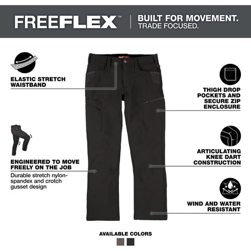Main product image of FREEFLEX Tech Pants - Black 3630, M651B-3630